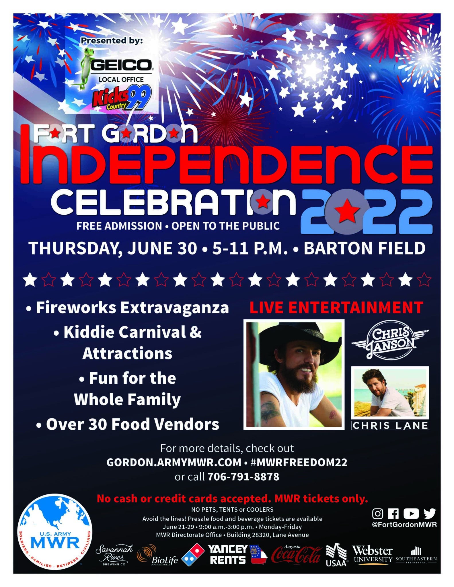 Kicks 99 and Geico Local Office Presents the MWR Independence Day ...