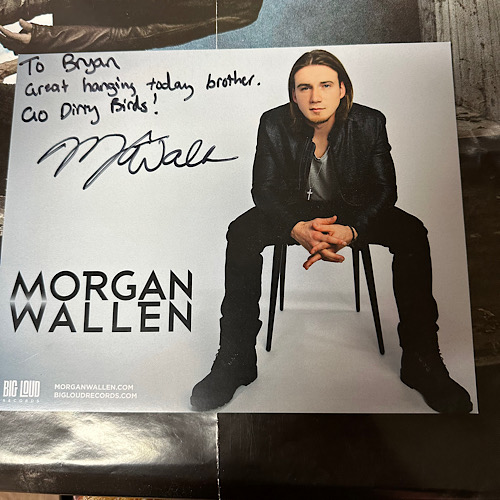 signed photo from Morgan Wallen 