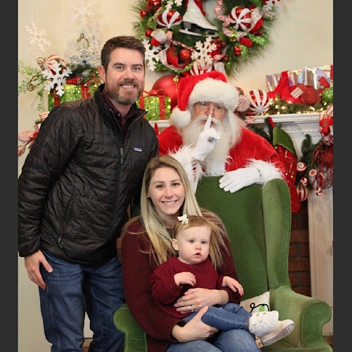 Maddie Visits Santa At Lights Of The South