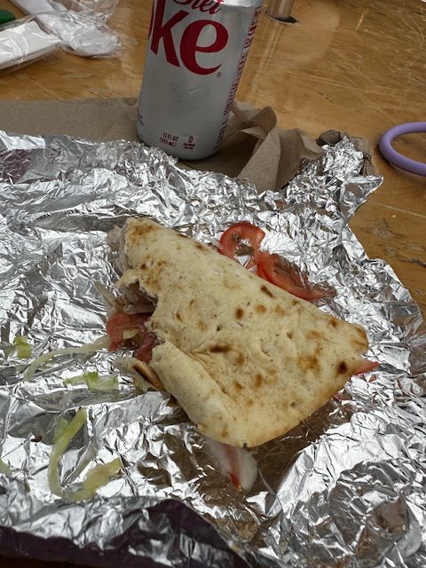 The Food of the Spring Greek Festival Is the reason we go and this Gyro didn't have a chance