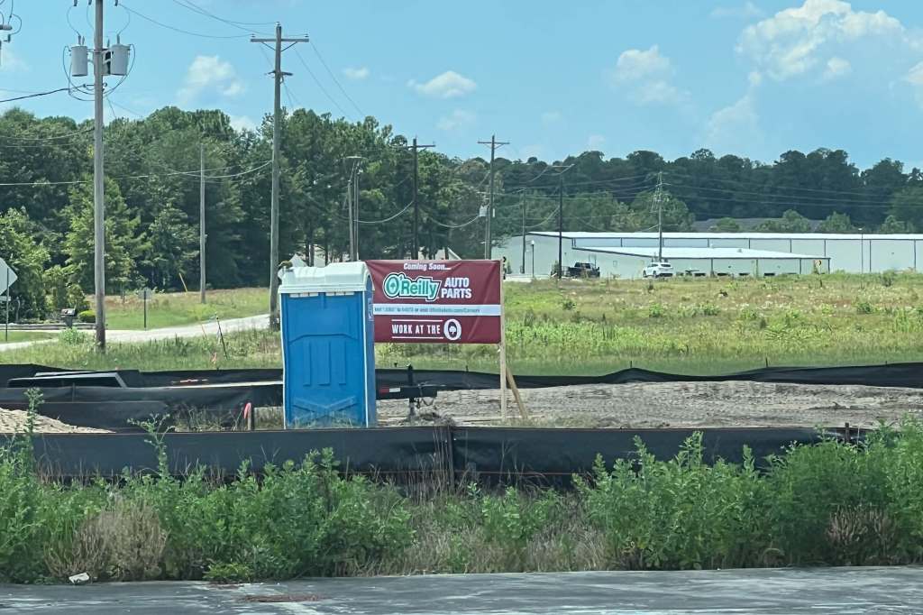 Businesses Coming To North Augusta - sign of "Coming Soon O'Reilly's Auto Parts"